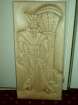 egyptský velekněz 2007, skládaná plastika z 77 dílců, 33x70 cm, lípa